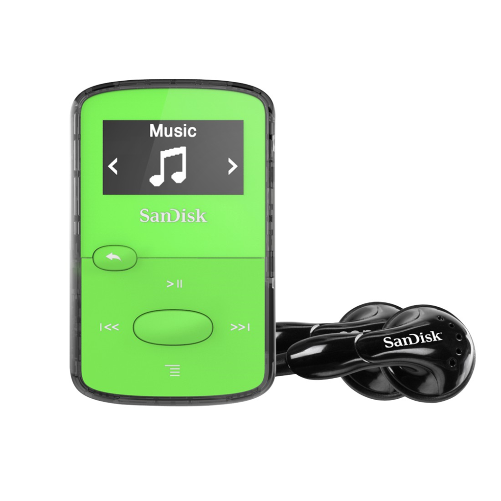 HAMA 121514 SanDisk MP3 Clip Jam 8 GB MP3, zelená