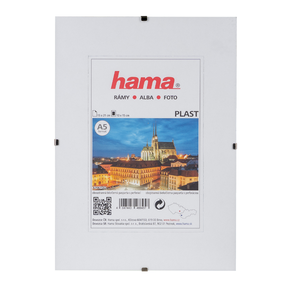 HAMA 67061582  clip-Fix, priehľadný plast, 15 x 21 cm