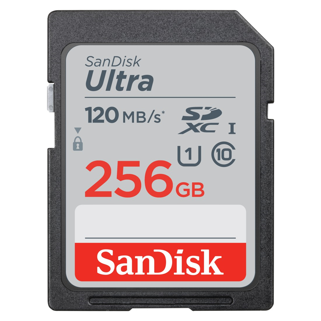 HAMA 186499 SanDisk Ultra 256 GB SDXC Memory Card 120 MB s