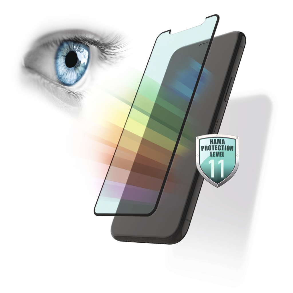 HAMA 213016  Anti-Bluelight+Antibacterial, 3D ochranné sklo pre Apple iPhone 13