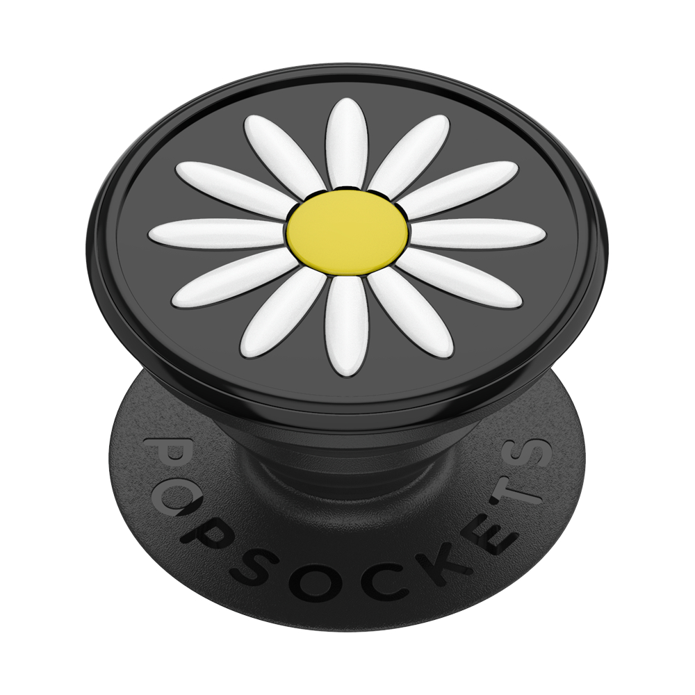 PopSockets 43138900  PopGrip Gen.2, Festival Daisy Black, 3D margarétka na čiern