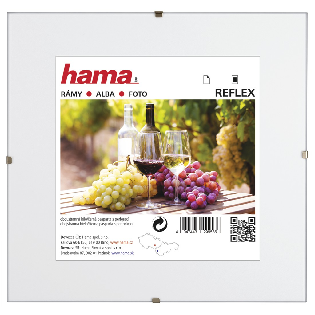 HAMA 67063027  clip-Fix, normálne sklo, 30 x 30 cm