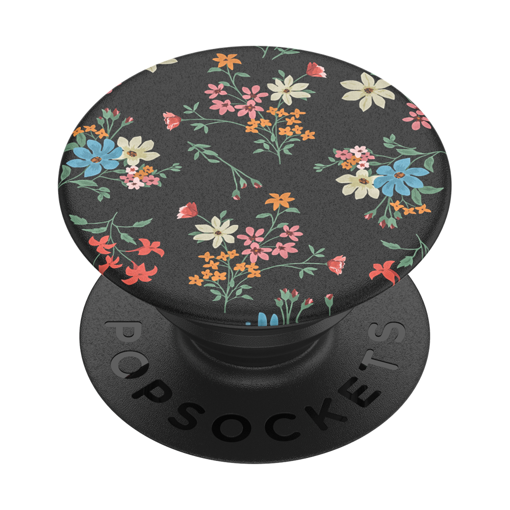 PopSockets 43138100  PopGrip Gen.2, Micro Blossom, drobné kvietky na čiernom pod