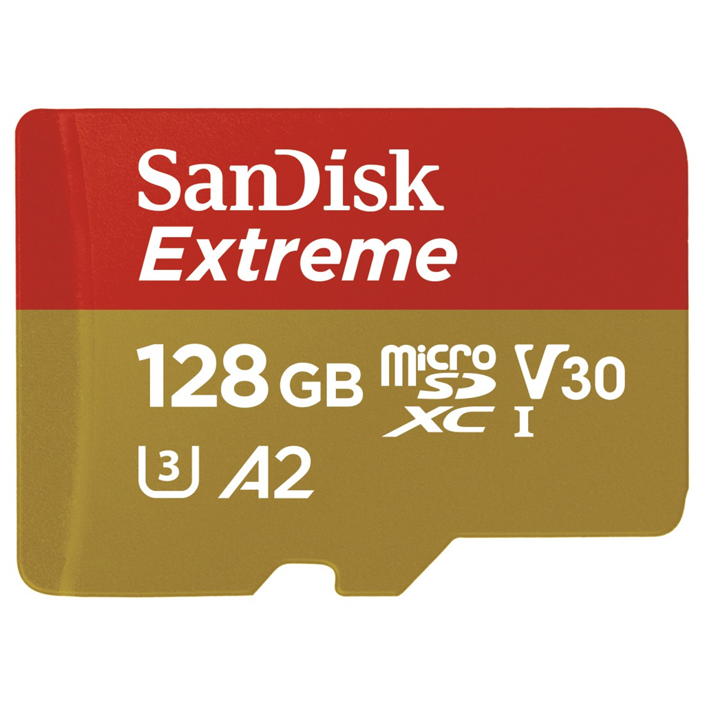 SanDisk 214510  Extreme microSDXC 128 GB pre akčné kamery + SD Adapter 170MB s a