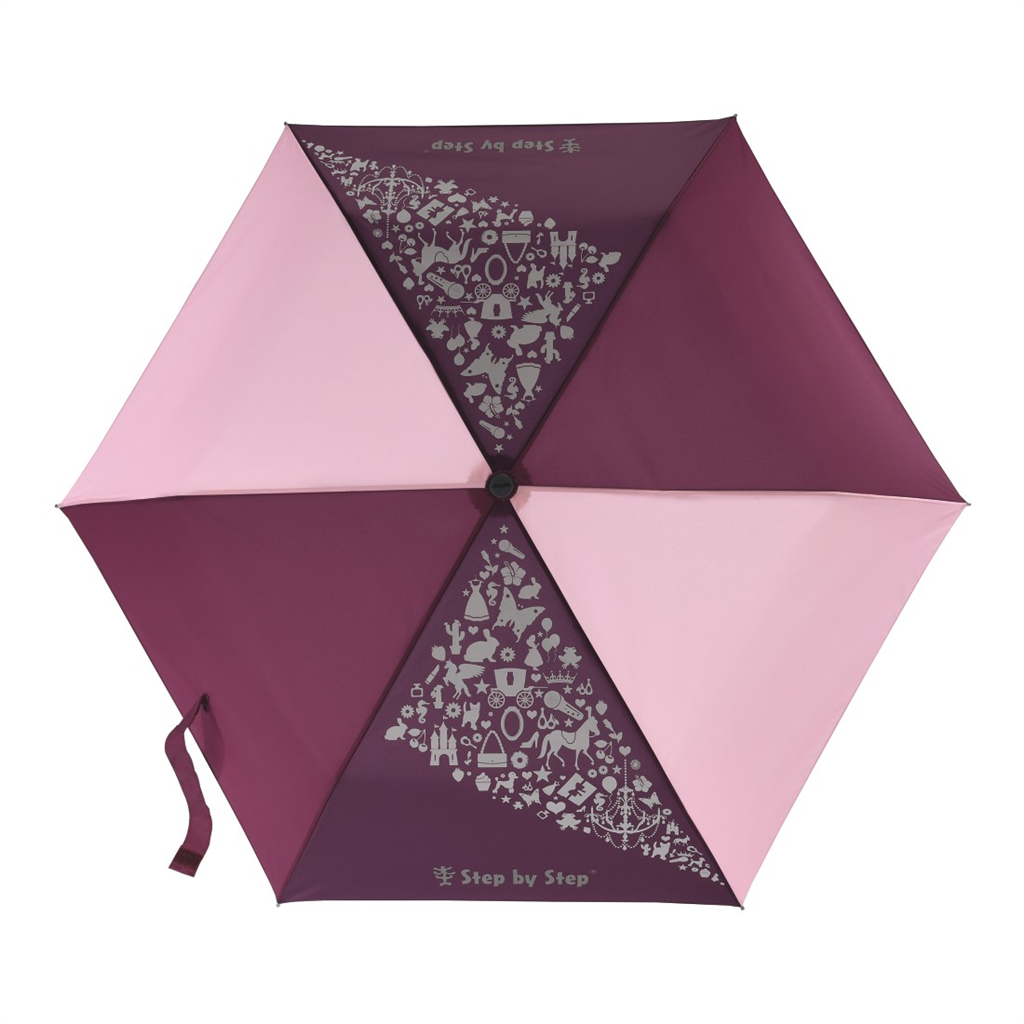 HAMA 126387 Detský skladací dáždnik s magickým efektom, ružová  fialová  vínová