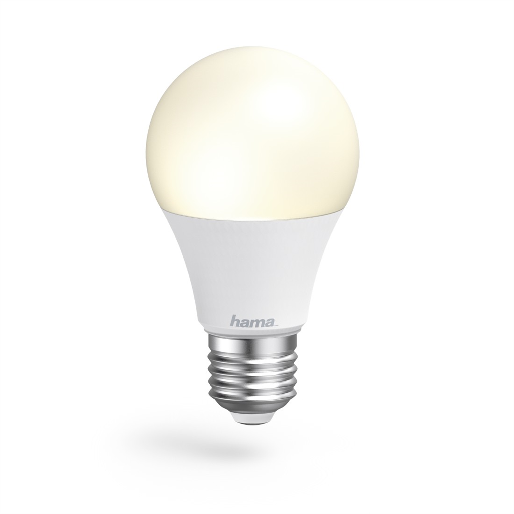 HAMA 176584  SMART WiFi LED žiarovka, E27, 10 W, biela, stmievateľná