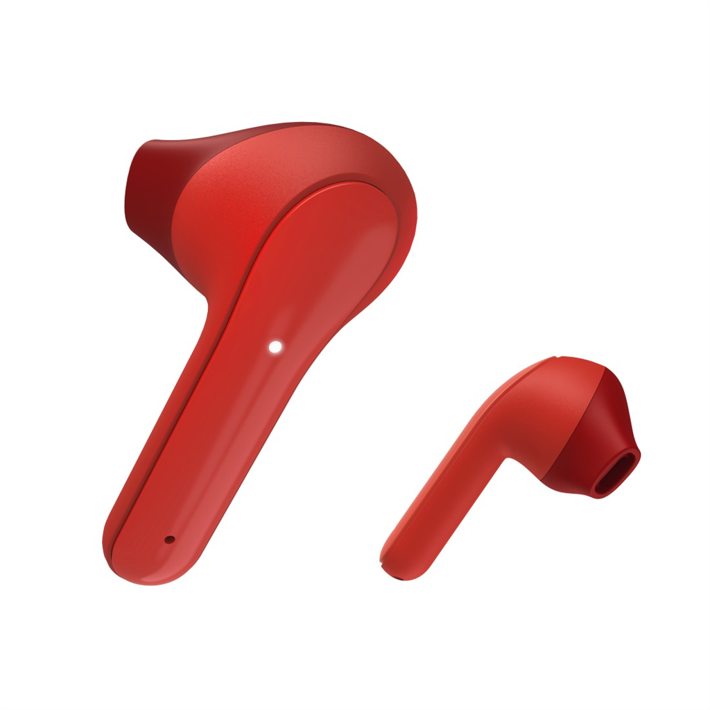 HAMA 184075  Bluetooth slúchadlá Freedom Light, kôstky, nabíjacie puzdro, červen