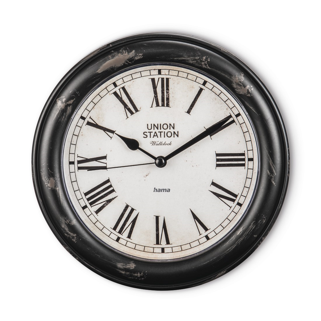 HAMA 185852  Urban, nástenné hodiny v štýle vintage, priemer 22 cm, tichý chod
