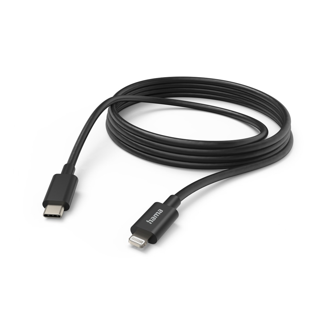 HAMA 187274  MFI USB-C Lightning nabíjací dátový kábel pre Apple, 3 m