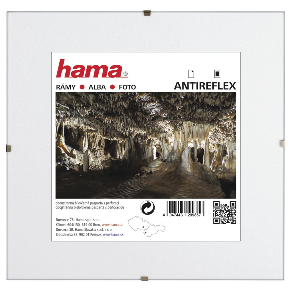 HAMA 67063127  clip-Fix, antireflexné sklo, 30 x 30 cm