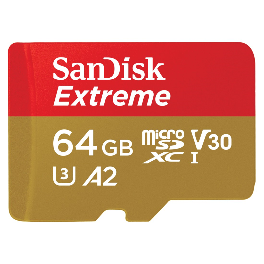 SanDisk 214509  Extreme microSDXC 64GB pre akčné kamery + SD Adapter 170 MB s an