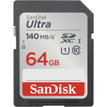 SanDisk 215415  Ultra 64 GB SDXC Memory Card 140 MB s
