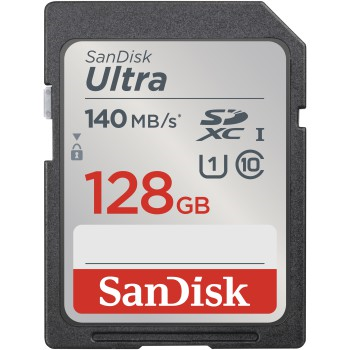 SanDisk 215416  Ultra 128 GB SDXC Memory Card 140 MB s