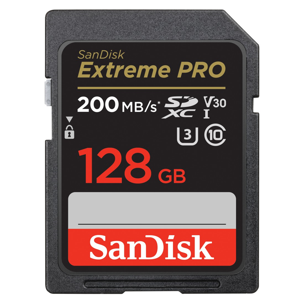 HAMA 121596 SanDisk Extreme PRO 128 GB SDXC Memory Card 200 MB s and 90 MB s, UH