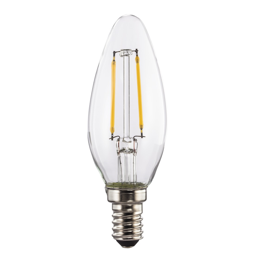 HAMA 112824 Xavax LED Filament žiarovka, E14, 250 lm (nahrádza 25 W), sviečka, t