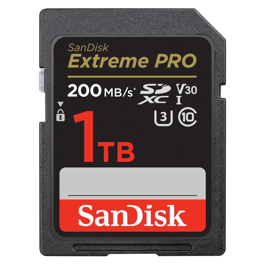 SanDisk 121599  Extreme PRO 1 TB SDXC Memory Card 200 MB s and 140 MB s, UHS-I,