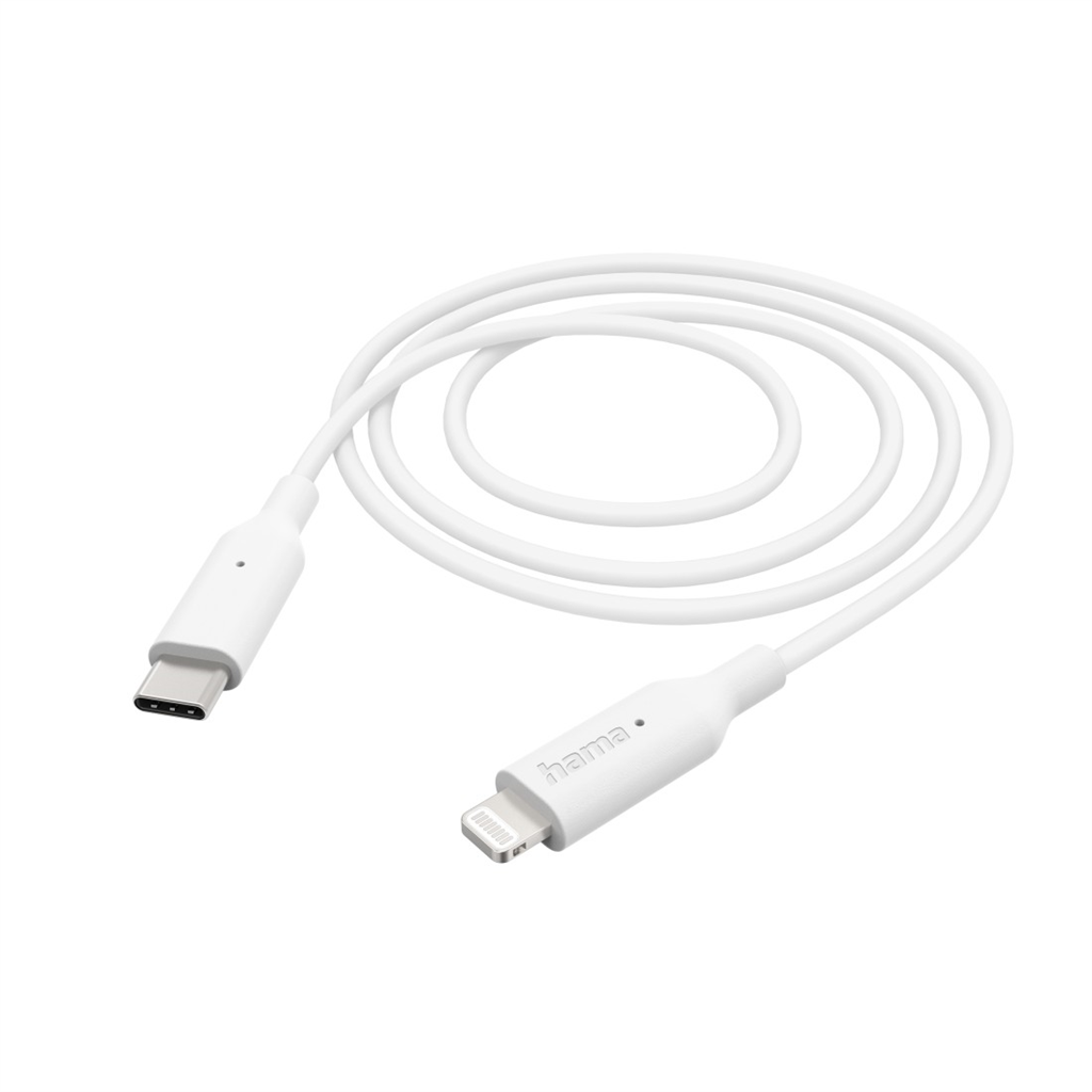 HAMA 201598  MFi USB-C Lightning kábel pre Apple, 1 m, biely
