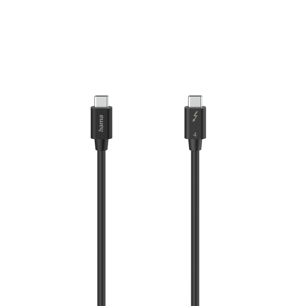 HAMA 200659 Thunderbolt-4 Cable, 40 Gbps, 0.8m