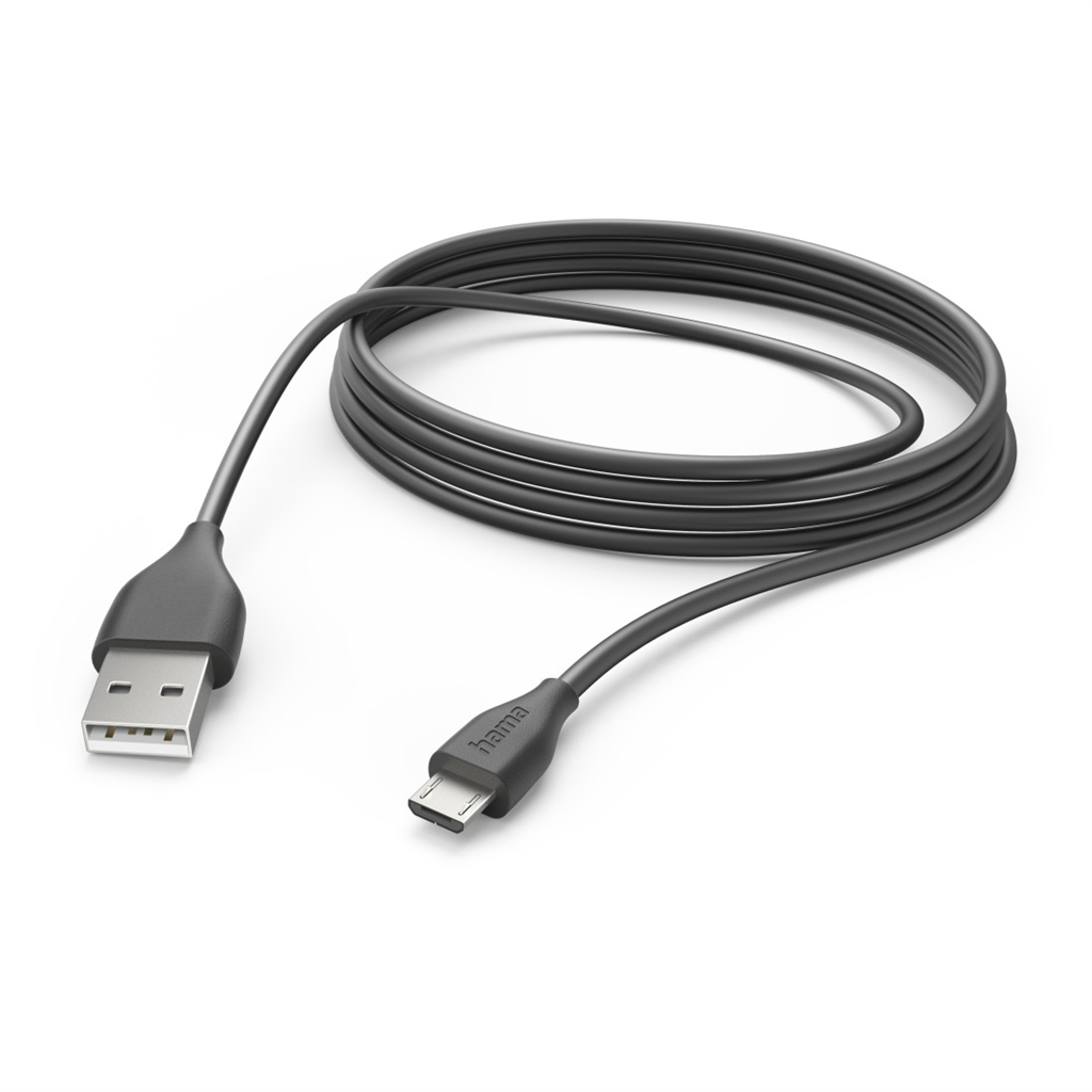 HAMA 201588  kábel micro USB, 3 m, čierny