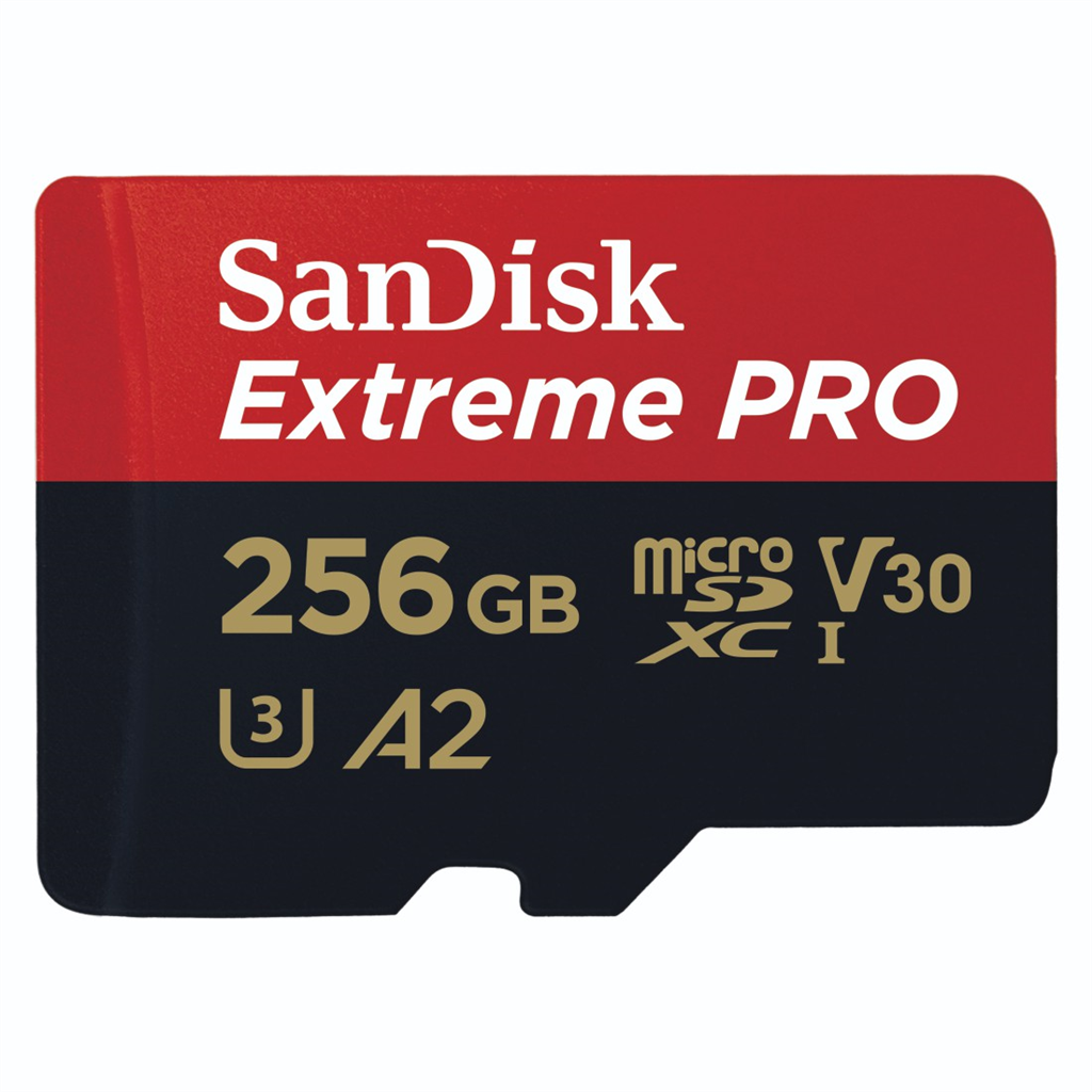 HAMA 214505 SanDisk Extreme PRO microSDXC 256 GB + SD Adapter 200 MB s and 140 M