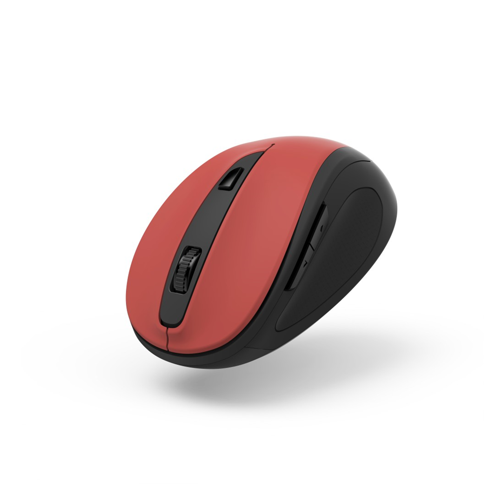 HAMA 173028  bezdrôtová optická myš MW-400 V2, ergonomická, červená čierna
