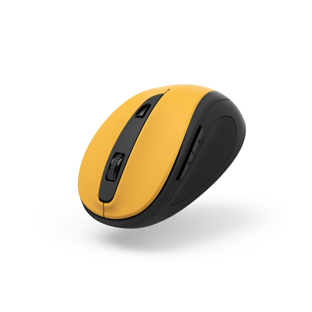 HAMA 173029  bezdrôtová optická myš MW-400 V2, ergonomická, žltá čierna