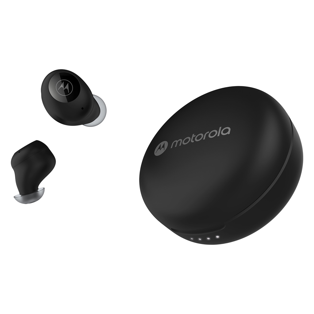 Motorola 225596  Bluetooth slúchadlá MOTO BUDS 250, štuple, Qi, čierne