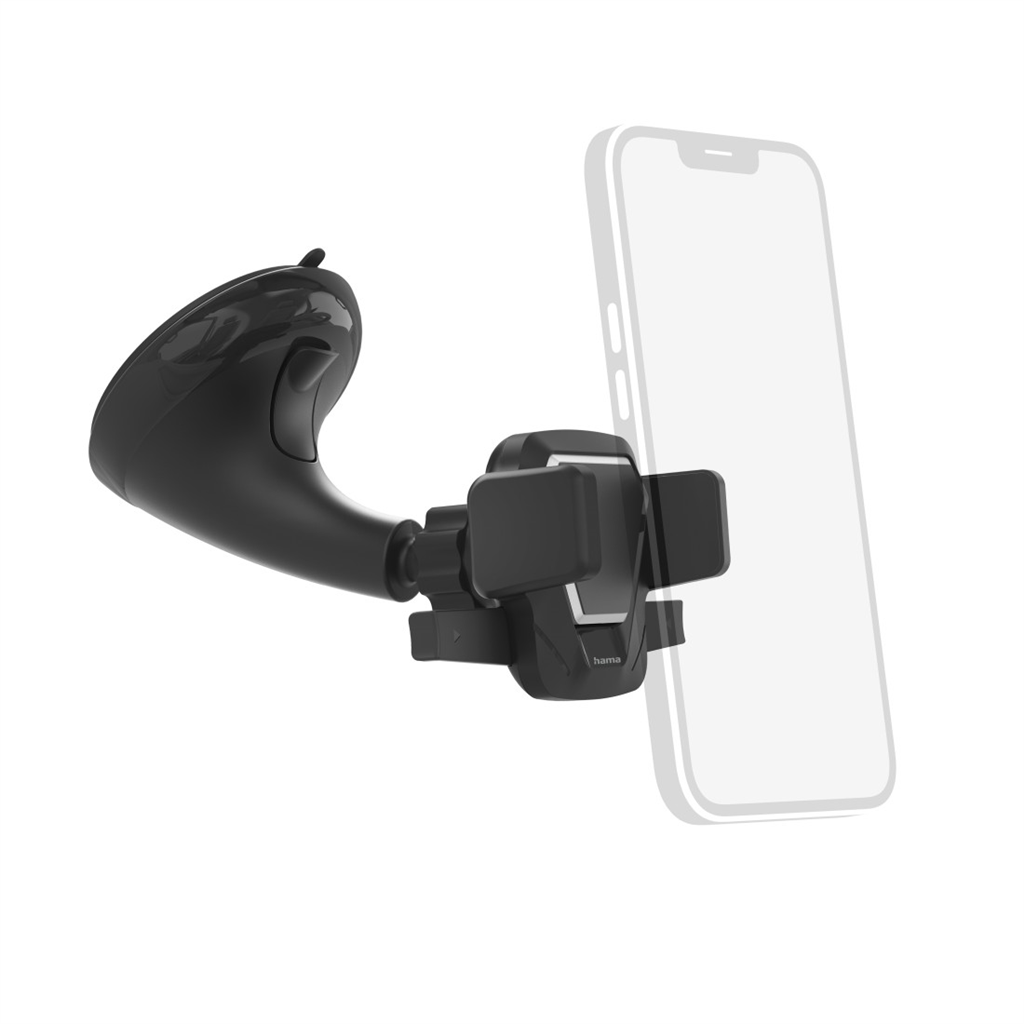 HAMA 201510  Easy Snap, držiak s prísavkou na čelné sklo vozidla, pre mobily so
