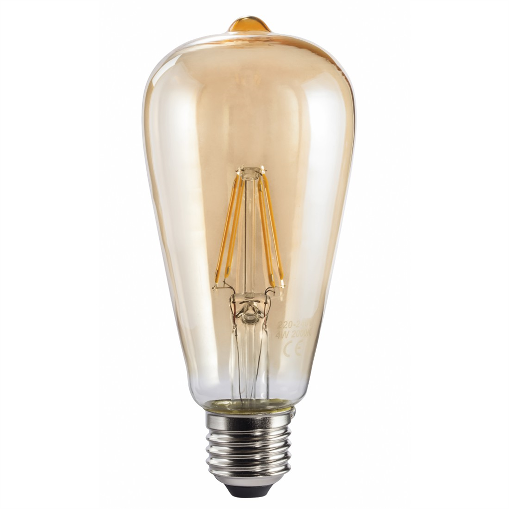 Xavax 112877  LED filament žiarovka, E27, 410 lm (nahrádza 36 W), vintage tvar,