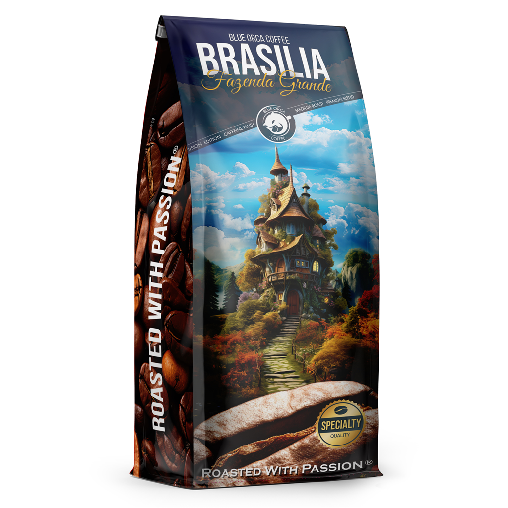 Blue Orca Coffee 225654 Blue Orca Fusion Brasilia Fazenda Grande, zrnková káva,