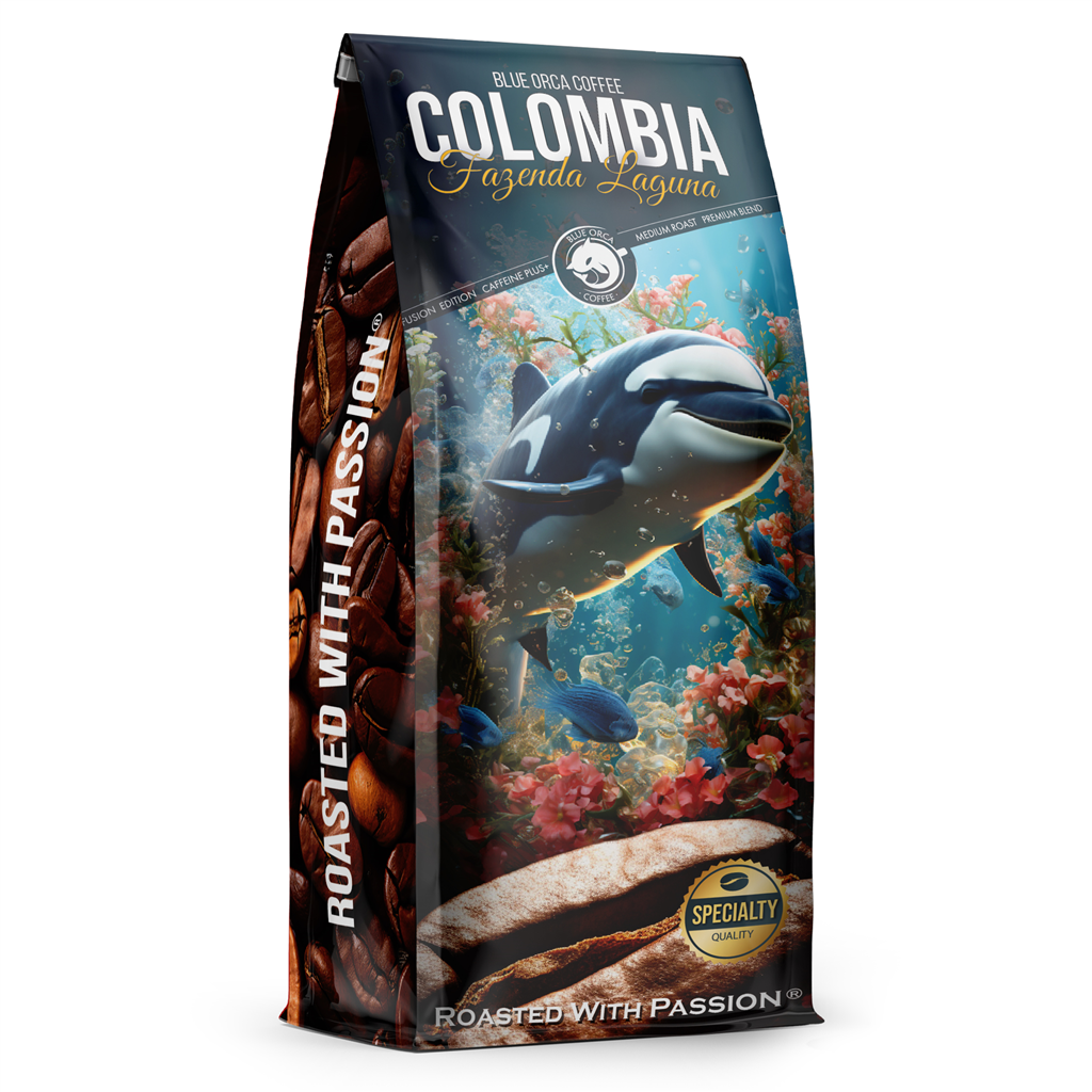 Blue Orca Coffee 225653 Blue Orca Fusion Colombia Fazenda Laguna,  zrnková káva,