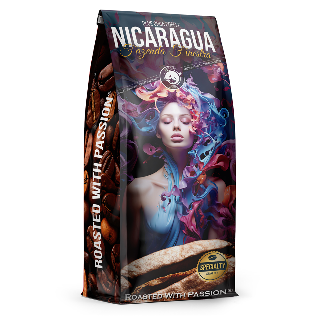 Blue Orca Coffee 225651 Blue Orca Fusion Nicaragua Fazenda Finestra,  zrnková ká