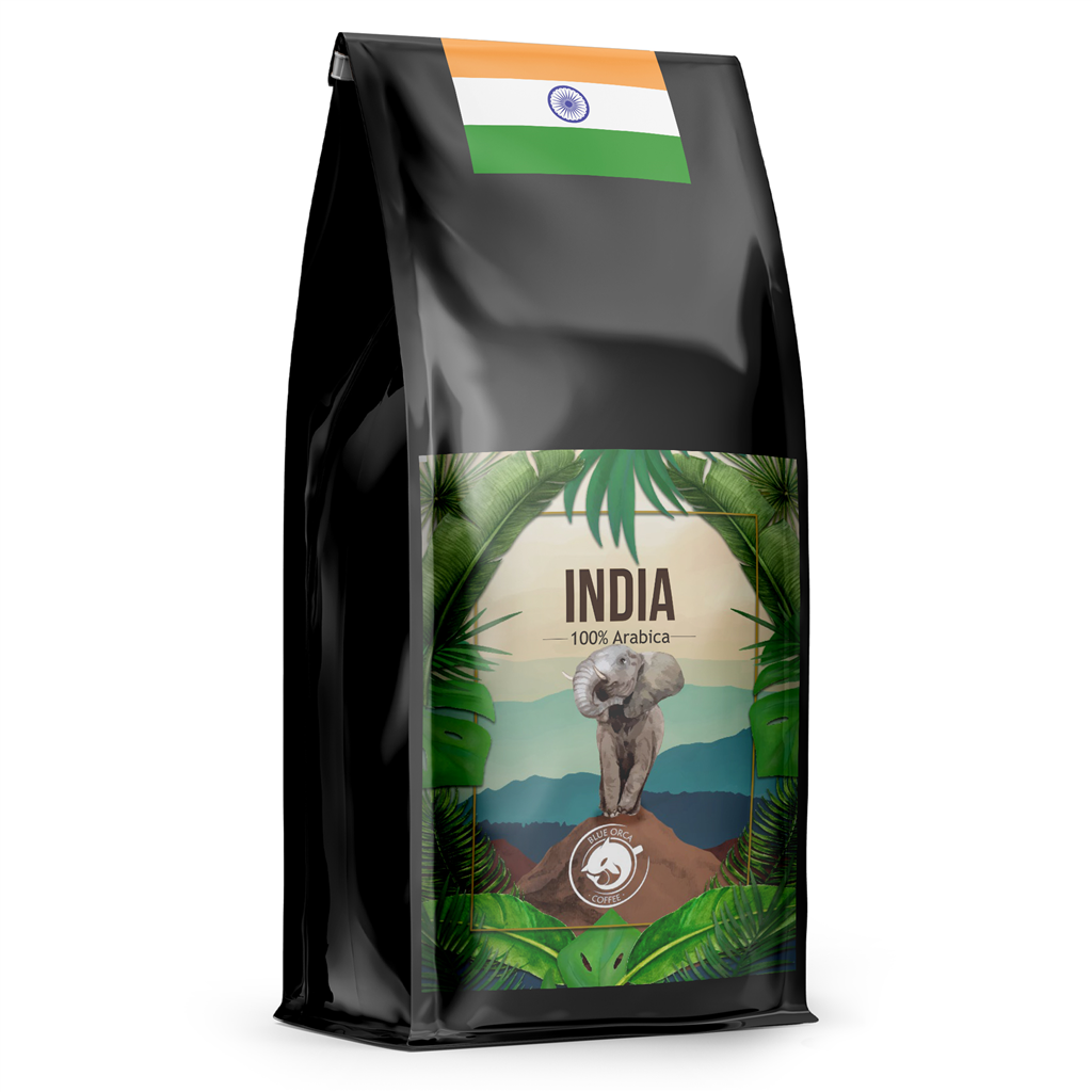 Blue Orca Coffee 218683 Blue Orca India, zrnková káva, 1 kg