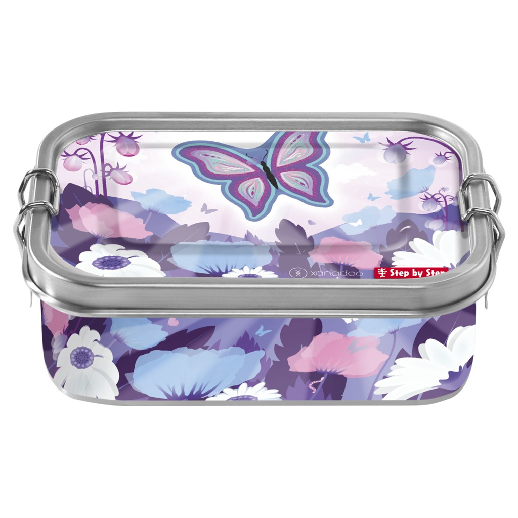 HAMA 213510 Edelstahl-Lunchbox Butterfly Maja