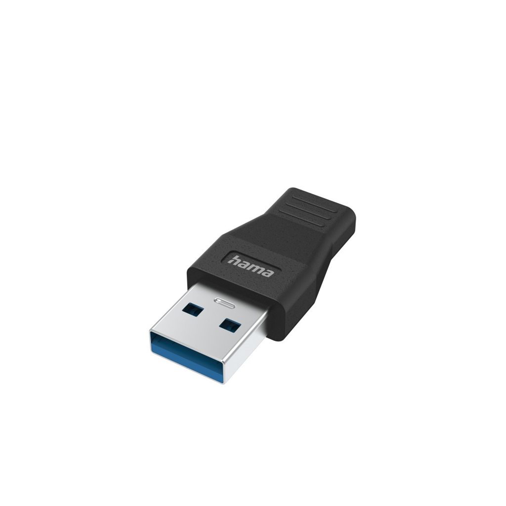 HAMA 200354 USB Adapter, USB-A Plug – USB-C Socket, USB 3.2 Gen 1, 5 Gbit s