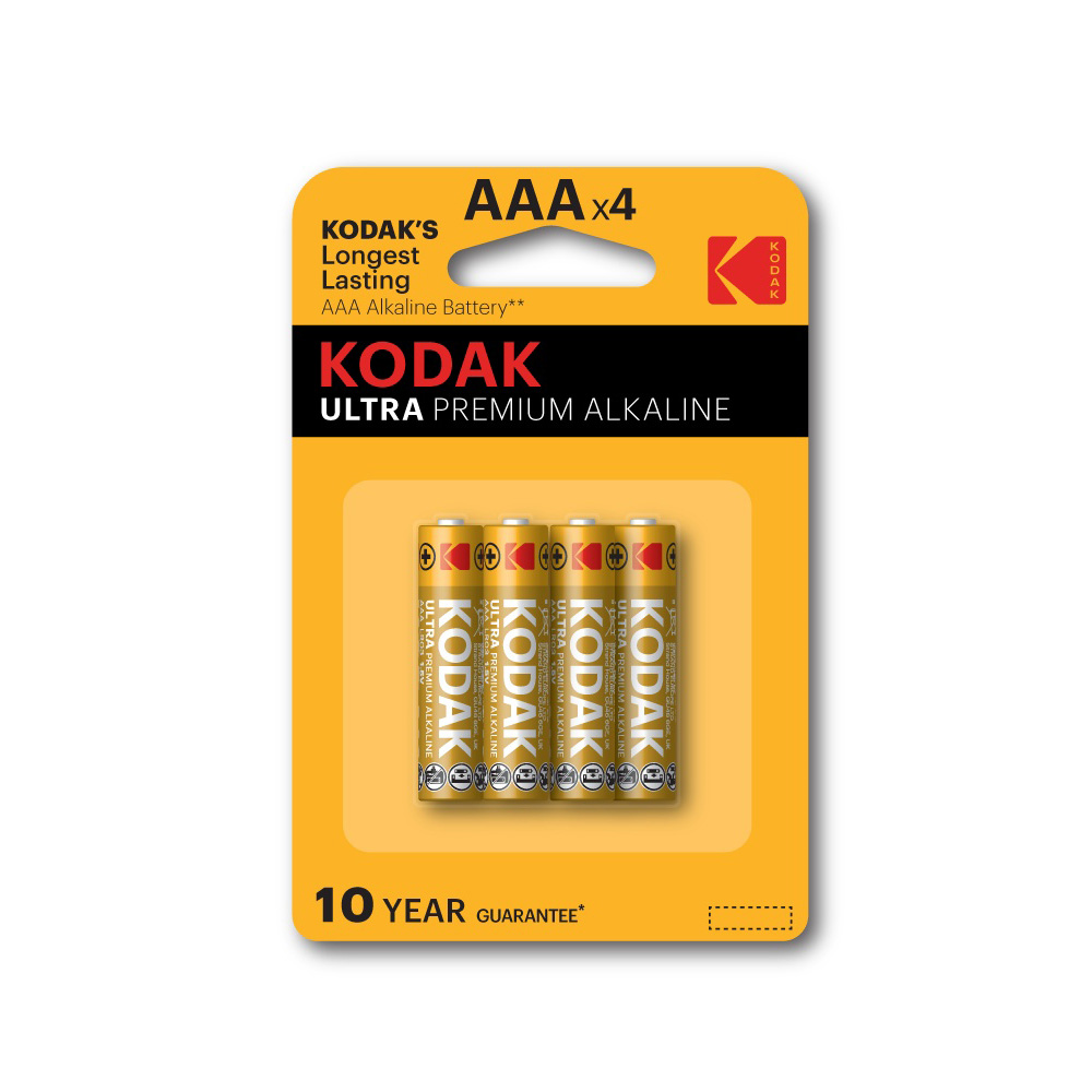 Kodak 227245   ULTRA PREMIUM alkalická batéria, AAA, 4 ks, blister