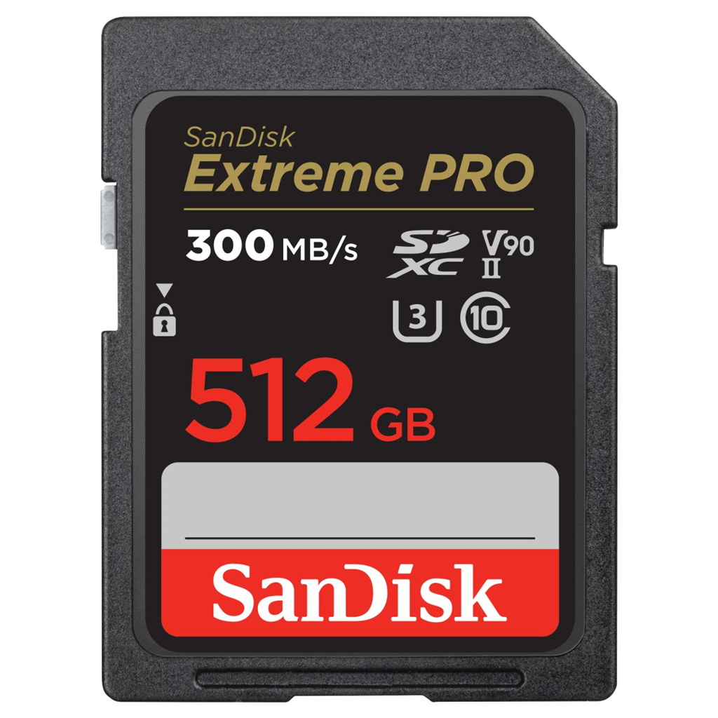 SanDisk 226810  Extreme PRO, 512 GB SD UHS-II (V90)